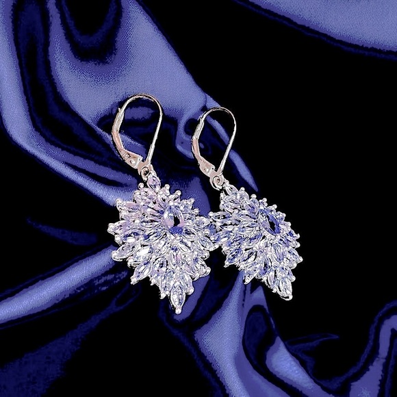 Lavender Tanzanite Sterling Silver Earrings - Picture 8 of 14
